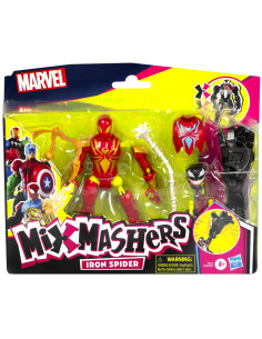 F9206_F9217,Marvel Avengers Mix Mashers Figurina Iron Spider Cu Accesorii 12cm