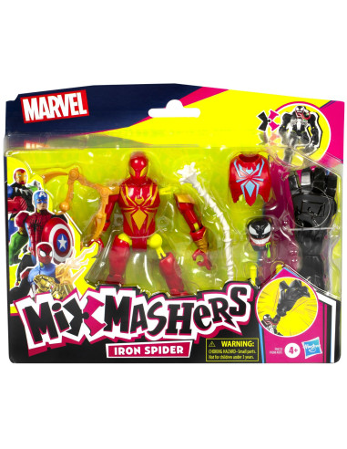 F9206_F9217,Marvel Avengers Mix Mashers Figurina Iron Spider Cu Accesorii 12cm