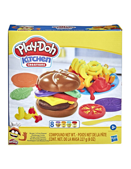 E5112_E5472,Play Doh Kitchen Creations Set De Gatit Hamburger