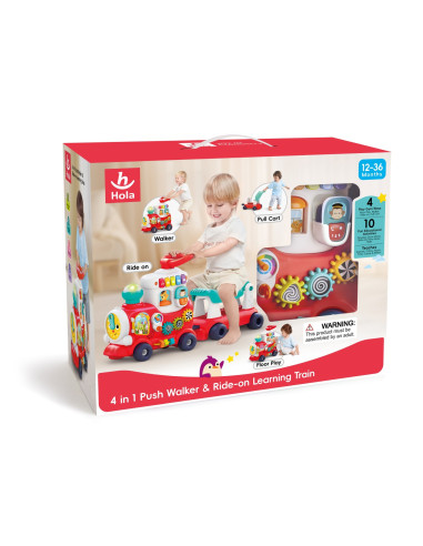 Trenulet 4 In 1 Rosu