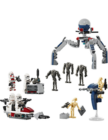 LEGO-75372,Lego Star Wars Pachet De Lupta Clone Trooper Si Droid De Lupta 75372