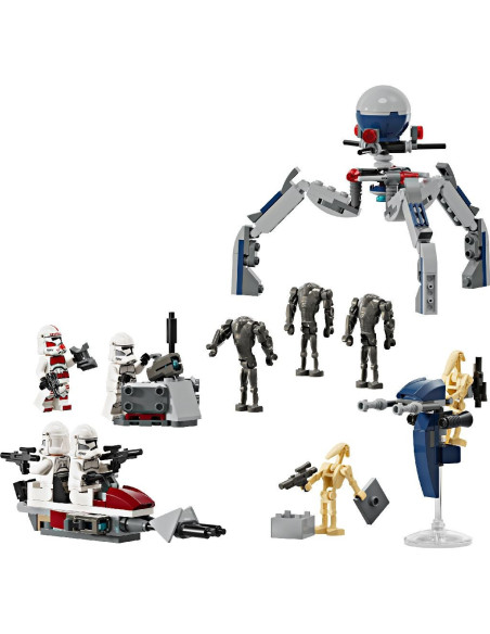 LEGO-75372,Lego Star Wars Pachet De Lupta Clone Trooper Si Droid De Lupta 75372