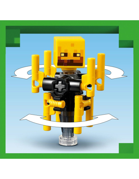 LEGO-21266,Lego Minecraft Batalie Deasupra Lavei În Nether 21266