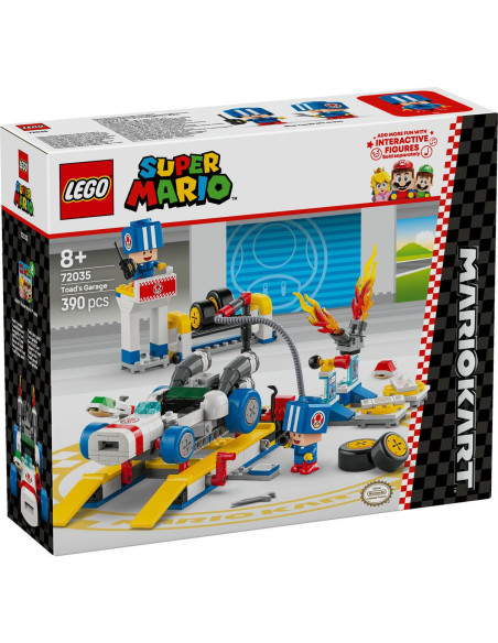 LEGO-72035,Lego Super Mario Mario Kart Garajul Lui Toad 72035