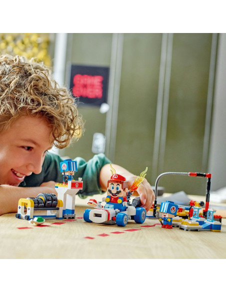 LEGO-72035,Lego Super Mario Mario Kart Garajul Lui Toad 72035