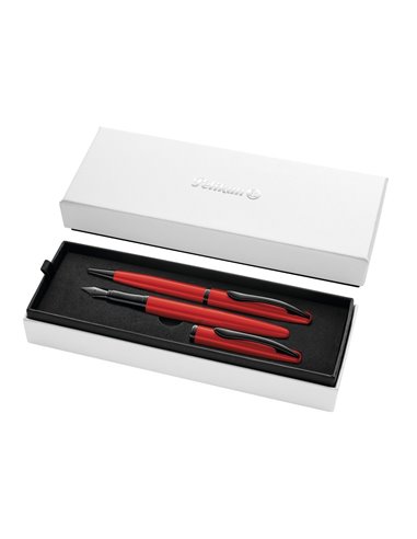 Set pix + stilou PELIKAN k/p36 Jazz Noble Elegance in cutie eleganta, Rosu