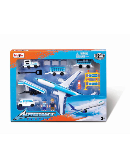 MST12620_ALB,Maisto Set Aeroport Avion Alb