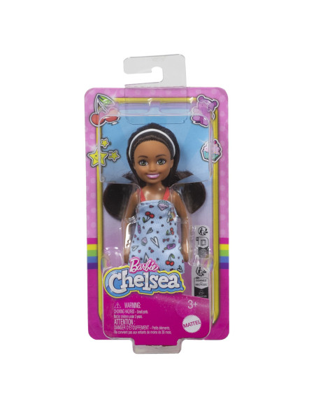 MTDWJ33_HXM97,Barbie Papusa Chelsea Creola Cu Par Saten Si Rochita Albastra