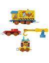 MTHFX97_HHN43,Thomas Locomotiva Motorizata Muddy Fix Em Up Friends Cu 2 Vagoane