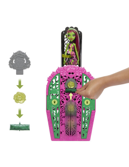 MTHYT75,Monster High Gradina De La Miezul Noptii Papusa Venus Mcflytrap