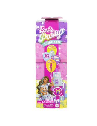MTJFG72,Barbie Papusa Party Unboxed Reveal Bruneta