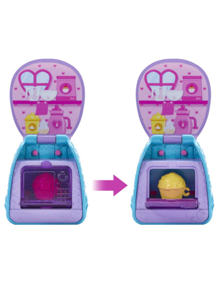 MTJBF46,Barbie Papusica Chelsea Cu Rucsac Pentru Coacerea Brioselor