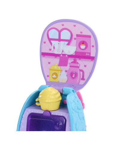 MTJBF46,Barbie Papusica Chelsea Cu Rucsac Pentru Coacerea Brioselor