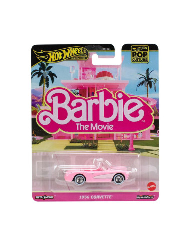 MTHXD63_JBL79,Hot Wheels Pop Culture Barbie The Movie Masinuta Metalica 1956 Corvette Scara 1:64
