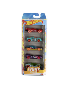 MT1806_JBJ81,Set 5 Masini Hot Wheels Stunt Tracks