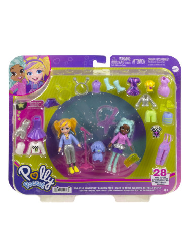 MTHNF51_HKV97,Polly Pocket Set 2 Papusi Si Accesorii 28 Piese