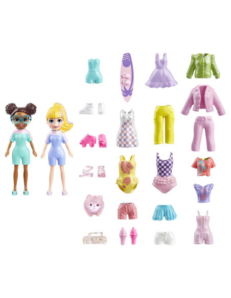 MTHNF51_HRD61,Polly Pocket Set 2 Papusi Si Accesorii 20 Piese