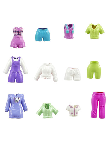 MTHNF51_JCB23,Polly Pocket Set 2 Papusi Si Accesorii 27 Piese