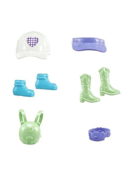 MTHNF51_JCB23,Polly Pocket Set 2 Papusi Si Accesorii 27 Piese