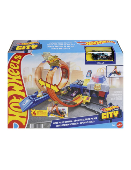 MTJBM71,Hot Wheels City Set De Joaca Super Statie De Politie