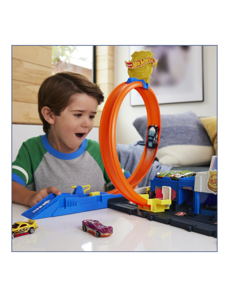 MTJBM71,Hot Wheels City Set De Joaca Super Statie De Politie