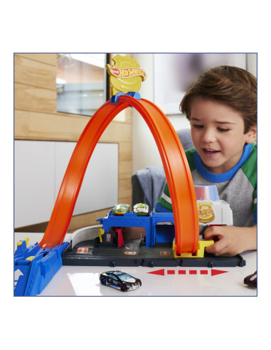 MTJBM71,Hot Wheels City Set De Joaca Super Statie De Politie