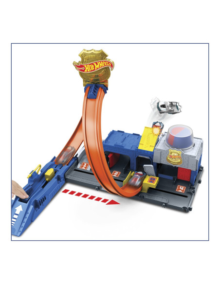 MTJBM71,Hot Wheels City Set De Joaca Super Statie De Politie