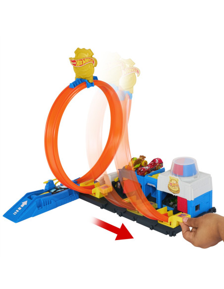 MTJBM71,Hot Wheels City Set De Joaca Super Statie De Politie