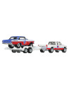 MTFLF56_HRV42,Hot Wheels Transportator Chevy Silverado 3500 88 Cu Masinuta Chevy Nova 63 Scara 1:64