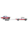 MTFLF56_HRV42,Hot Wheels Transportator Chevy Silverado 3500 88 Cu Masinuta Chevy Nova 63 Scara 1:64