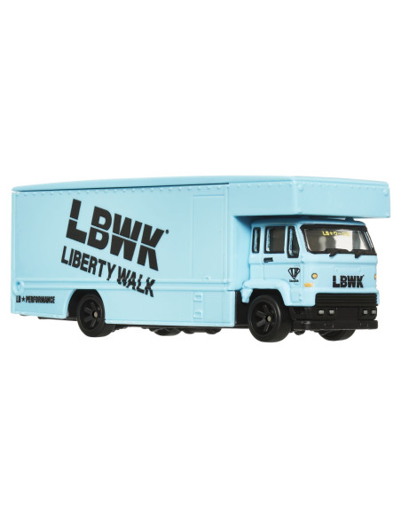 MTFLF56_HRV45,Hot Wheels Transportator Fleet Flyer Cu Masinuta Nissan Skyline 2000 Gt-r Lbwk Scara 1:64