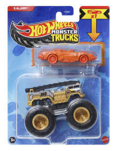 MTGRH81_JCG37,Hot Wheels Monster Truck Si Masinuta Metalica 5 Alarm