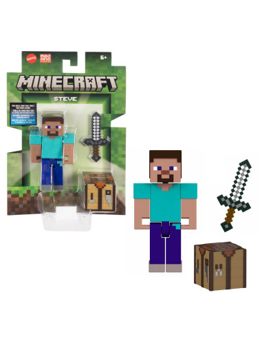MTGTP08_JCN28,Minecraft Craft A Block Figurina Steve 8cm