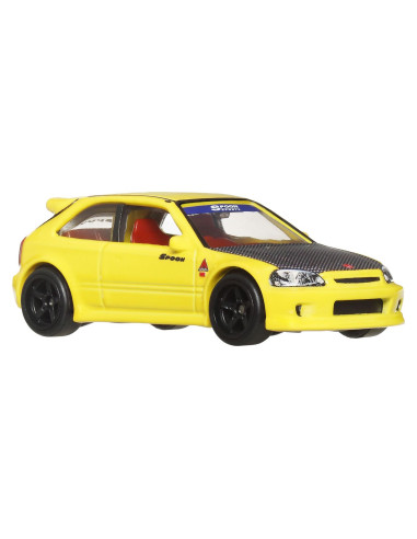 MTHBL96_JBL00,Hot Wheels Premium Set 2 Masinute Metalice Honda Civic 99 Tip R Ek9 Si Honda Civic Tip R Scara 1:64