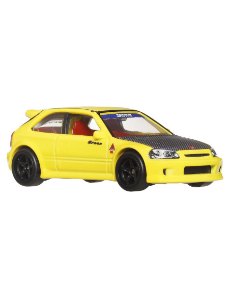 MTHBL96_JBL00,Hot Wheels Premium Set 2 Masinute Metalice Honda Civic 99 Tip R Ek9 Si Honda Civic Tip R Scara 1:64