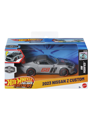 MTHPR70_JCM08,Hot Wheels Masinuta Metalica Cu Sistem Pull Back 2023 Nissan Z Custom Hw Modified Scara 1:43
