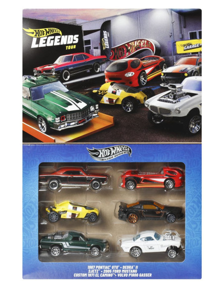 MTJBY78,Hot Wheels Legends Silver Series Set 6 Masinute Metalice