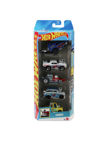 MT1806_JBJ85,Set 5 Masini Hot Wheels Tooned