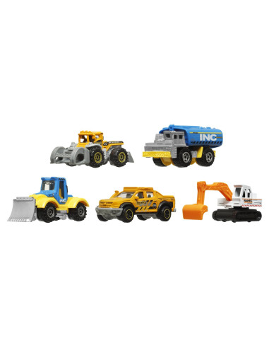 MTC1817_JBX40,Matchbox Set 5 Masinute Metalice Mbx Construction Vii Scara 1:64
