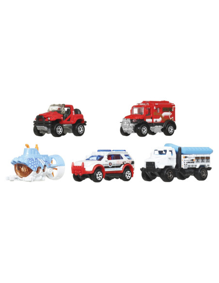 MTC1817_JBX29,Matchbox Set 5 Masinute Metalice Mbx Marine Rescue Scara 1:64