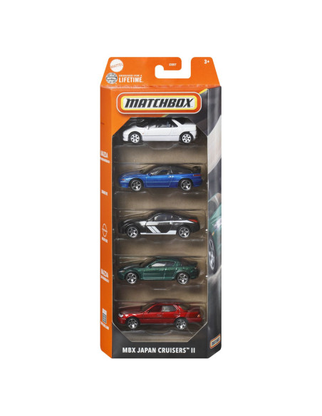 MTC1817_JBX24,Matchbox Set 5 Masinute Metalice Mbx Japan Cruisers Ii Scara 1:64
