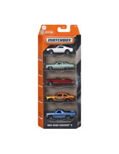 MTC1817_JBX35,Matchbox Set 5 Masinute Metalice Mbx Road Cruisers Ii Scara 1:64
