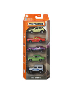 MTC1817_JBX26,Matchbox Set 5 Masinute Metalice Mbx Retro Ii Scara 1:64