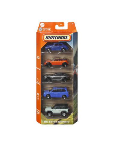 MTC1817_JBX33,Matchbox Set 5 Masinute Metalice Mbx British Roadways Scara 1:64