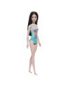 MTDWJ99_HXX51,Papusa Barbie Bruneta Cu Costum De Baie Albastru