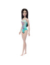 MTDWJ99_HXX51,Papusa Barbie Bruneta Cu Costum De Baie Albastru