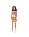 MTDWJ99_HXX50,Papusa Barbie Bruneta Cu Costum De Baie Inflorat