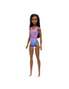 MTDWJ99_HXX49,Papusa Barbie Bruneta Cu Costum De Baie In Doua Culori