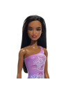 MTDWJ99_HXX49,Papusa Barbie Bruneta Cu Costum De Baie In Doua Culori