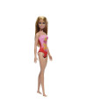 MTDWJ99_HXX48,Papusa Barbie Blonda Cu Costum De Baie Roz La Piscina